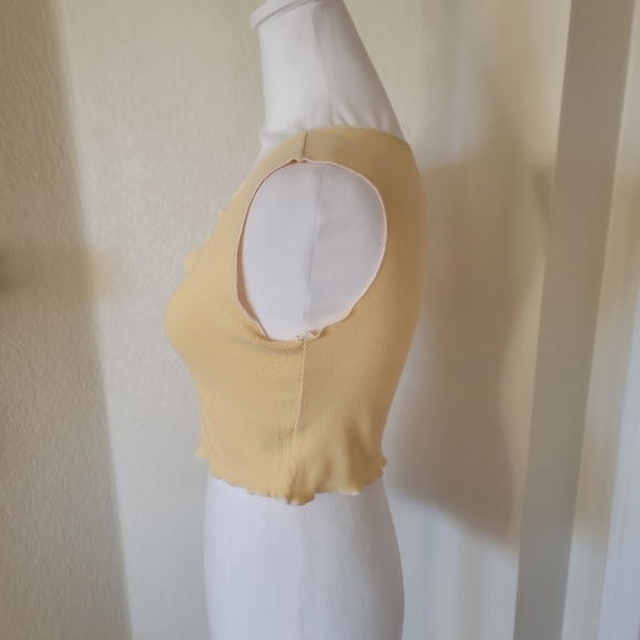 Joloko Yellow Top with Beaded Bunny Design, Size Small - Picture 2 of 3